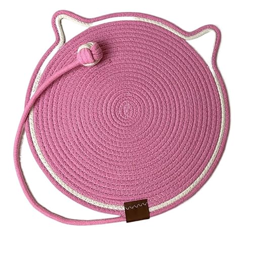 Kratzmatte für Katzen, gewebtes Baumwollseil, Kratzunterlage mit Spielzeugball, waschbar, langlebig, Haustierbett, rutschfest, für Innenkatzen, zum Schlafen und Spielen, schützt Sofa, Couch Kratzmatte für Katzen, gewebtes Baumwollseil, Kratzunterlage mit Spielzeugball, waschbar, langlebig, Haustierbett, rutschfest, für Innenkatzen, zum Schlafen und Spielen, schützt Sofa, Couch von UzeEnde