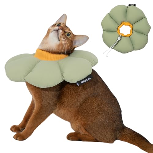 Niedliches Blumen-Halsband zur Genesung von Haustieren – weiches, verstellbares Katzen-/Hundekegel, elisabethanisches Halsband für postoperative Operationen, Anti-Leck-Schutz, bequemes Nackenkissen Niedliches Blumen-Halsband zur Genesung von Haustieren – weiches, verstellbares Katzen-/Hundekegel, elisabethanisches Halsband für postoperative Operationen, Anti-Leck-Schutz, bequemes Nackenkissen von UzeEnde