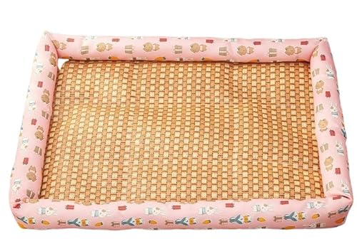 UzeEnde Atmungsaktives kühlendes Rattan-Haustierbett – gewebtes natürliches Rattan, Sommer-Eismatte, langlebig, rutschfest, PP-Baumwolle, gefüllt, Haustierkissen, Schlafunterlage für Katzen, Hunde UzeEnde Atmungsaktives kühlendes Rattan-Haustierbett – gewebtes natürliches Rattan, Sommer-Eismatte, langlebig, rutschfest, PP-Baumwolle, gefüllt, Haustierkissen, Schlafunterlage für Katzen, Hunde von UzeEnde