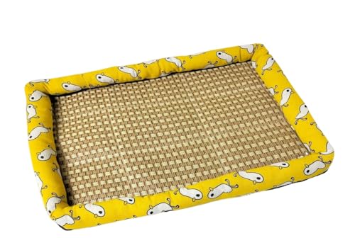 UzeEnde Atmungsaktives kühlendes Rattan-Haustierbett – gewebtes natürliches Rattan, Sommer-Eismatte, langlebig, rutschfest, PP-Baumwolle, gefüllt, Haustierkissen, Schlafunterlage für Katzen, Hunde UzeEnde Atmungsaktives kühlendes Rattan-Haustierbett – gewebtes natürliches Rattan, Sommer-Eismatte, langlebig, rutschfest, PP-Baumwolle, gefüllt, Haustierkissen, Schlafunterlage für Katzen, Hunde von UzeEnde