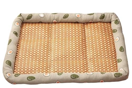 UzeEnde Atmungsaktives kühlendes Rattan-Haustierbett – gewebtes natürliches Rattan, Sommer-Eismatte, langlebig, rutschfest, PP-Baumwolle, gefüllt, Haustierkissen, Schlafunterlage für Katzen, Hunde UzeEnde Atmungsaktives kühlendes Rattan-Haustierbett – gewebtes natürliches Rattan, Sommer-Eismatte, langlebig, rutschfest, PP-Baumwolle, gefüllt, Haustierkissen, Schlafunterlage für Katzen, Hunde von UzeEnde