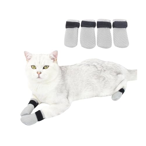 Verstellbare kratzfeste Katzenschuhe – atmungsaktive Netz-Katzenschuhe, weiche schützende Pfotenabdeckungen, Anti-Fall-Stiefel, Haustier-Fäustlinge zum Baden, Fellpflege, Tierarztbesuche, Schneiden Verstellbare kratzfeste Katzenschuhe – atmungsaktive Netz-Katzenschuhe, weiche schützende Pfotenabdeckungen, Anti-Fall-Stiefel, Haustier-Fäustlinge zum Baden, Fellpflege, Tierarztbesuche, Schneiden von UzeEnde