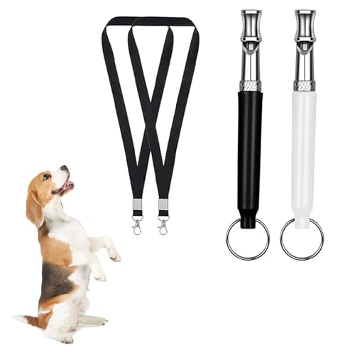 Uzndq 2 Pcs Hundepfeife Rütter Rückruf,Hundepfeife,Hundepfeife Hochfrequenz Lautlos,Adjustable Bellen,Ultraschall Rückruf Hundepfeifen(Schwarz Und Weiß)(Kostenloses Schlüsselband) Uzndq 2 Pcs Hundepfeife Rütter Rückruf,Hundepfeife,Hundepfeife Hochfrequenz Lautlos,Adjustable Bellen,Ultraschall Rückruf Hundepfeifen(Schwarz Und Weiß)(Kostenloses Schlüsselband) von Uzndq