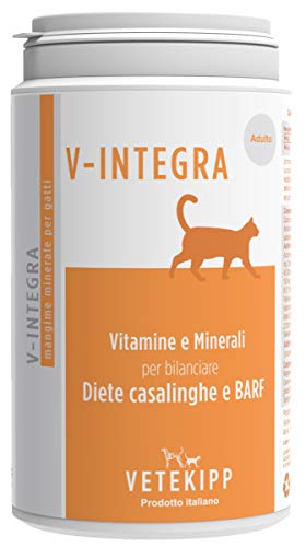 V-INTEGRA Gatto Adulto (Erwachsene Katze) - Komplettes Vitamin und mineralstoffreiches Ergänzungsfuttermittel für Heim-Diät Ernährung ausgewachsener Katzen jeden Alters - 200g - Made in Italy V-INTEGRA Gatto Adulto (Erwachsene Katze) - Komplettes Vitamin und mineralstoffreiches Ergänzungsfuttermittel für Heim-Diät Ernährung ausgewachsener Katzen jeden Alters - 200g - Made in Italy von V-Integra