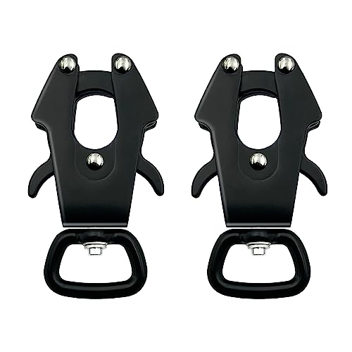 2 Stück Frosch-Clip für Hundeleinen, 360 Grad drehbarer Clip, strapazierfähig, Schnellverschluss und Verriegelung, Hundeleinen-Schnalle zum Verbinden von Haustierhalsbändern (klein (quadratisch x 2)) 2 Stück Frosch-Clip für Hundeleinen, 360 Grad drehbarer Clip, strapazierfähig, Schnellverschluss und Verriegelung, Hundeleinen-Schnalle zum Verbinden von Haustierhalsbändern (klein (quadratisch x 2)) von VAANNQOUU
