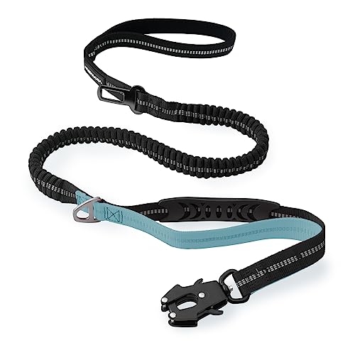 Strapazierfähige Taktische Hundeleine mit Schnellverschluss-Karabiner und stark reflektierenden Fäden, 1,2-1,8 m Power-Stretch-Hundeleine für mittelgroße und große Hunde von VAANNQOUU