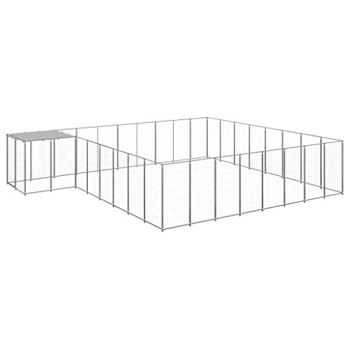 Hundehütte, silberfarben, 20,57 m, Stahl, Artikelfarbe: Silber und Silbergrau Hundehütte, silberfarben, 20,57 m, Stahl, Artikelfarbe: Silber und Silbergrau von VACARX
