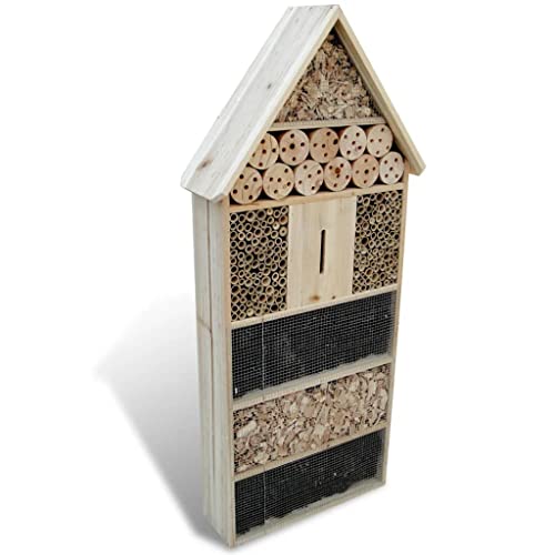 Insektenhotel XXL 45,5 x 15 x 99 cm, Artikelmaterial: Massivholz von VACARX