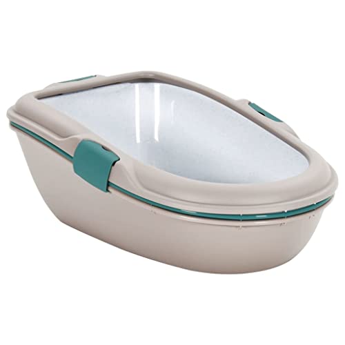 Katzentoilette, Braun und Weiß, 69,5 x 47 x 26 cm, PP, Artikelfarbe: Braun und Weiß Katzentoilette, Braun und Weiß, 69,5 x 47 x 26 cm, PP, Artikelfarbe: Braun und Weiß von VACARX