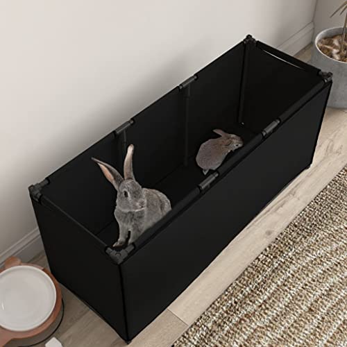 Kleintierkäfig, schwarz, 105 x 34,5 x 45 cm, Stoff, Artikelfarbe: Schwarz Kleintierkäfig, schwarz, 105 x 34,5 x 45 cm, Stoff, Artikelfarbe: Schwarz von VACARX