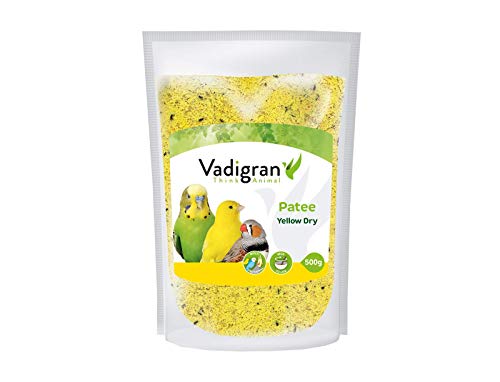 VADIGRAN Trockenfutter für Vögel, Gelb, 500 g, 6 Stück von VADIGRAN