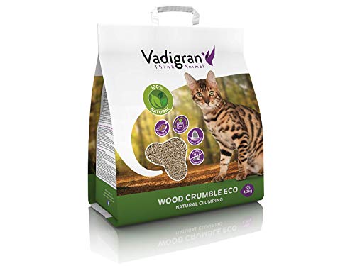 Vadigran 13416 Wood Crumble Katzenstreu, klein, S von VADIGRAN