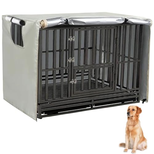 VADO VLTRA Hundekäfig-Abdeckung, strapazierfähiges Oxford-Gewebe, universelle Abdeckung für Hundehütte, mit 1 atmungsaktivem Netzfenster und 1 Tasche für 61–121,9 cm große Hundekäfige (Beige, 106,7 VADO VLTRA Hundekäfig-Abdeckung, strapazierfähiges Oxford-Gewebe, universelle Abdeckung für Hundehütte, mit 1 atmungsaktivem Netzfenster und 1 Tasche für 61–121,9 cm große Hundekäfige (Beige, 106,7 von VADO VLTRA