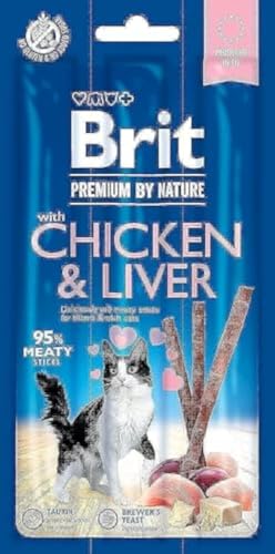 VAFO PRAHA s.r.o. Brit Premium Cat Kabanosy Huhn & Hiver Trockenfutter 3 x 5G / 35 von VAFO PRAHA s.r.o.