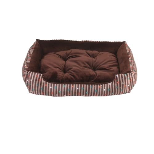 Hundebett Hundehütte, universelle Katzenhütte, gestreift, einfache Haustierhütte, Hundematratze, Katzenhütte, geeignet for Schlafen Hundesofa (Color : C, Size : 70 * 51 * 13CM) von VALCLA