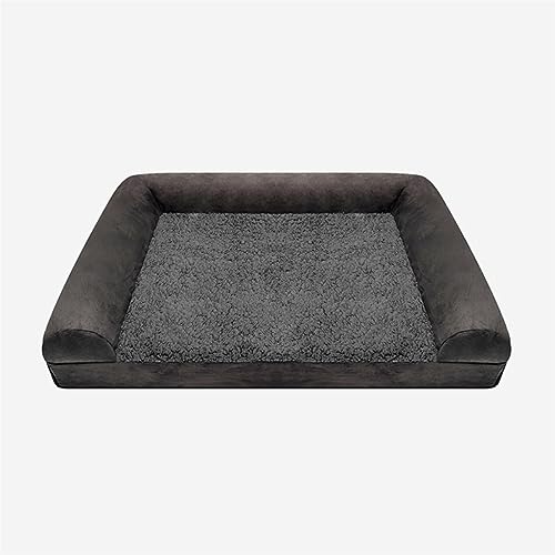 Hundebett Kreative wasserdichte und waschbare Hundehütte for Haustiere, Vier-Jahreszeiten-Sofabett, mittlere und große Hundehütte, Katzenhütte Hundesofa (Color : Coffee, Size : XXL:130 * 93 * 20CM) von VALCLA