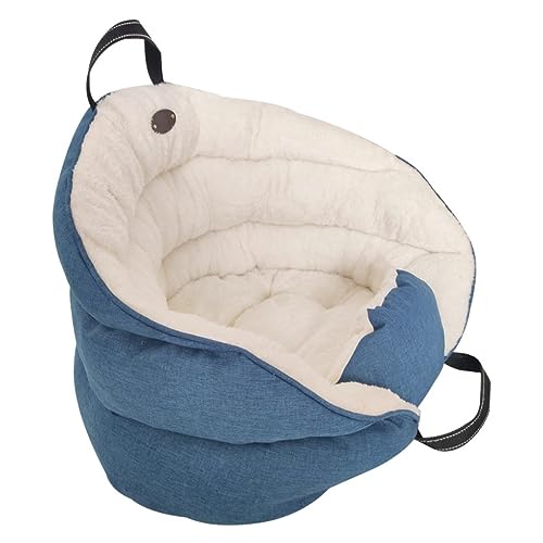 Hundebett Tragbare Autositz-Hundehütte, kreative Haustierhütte, kann zu Hause verwendet Werden, kann for Tragen von Katzen und Hunden verwendet Werden Hundesofa (Color : Blue, Size : 55cm*50cm*50cm von VALCLA