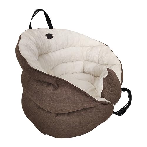 Hundebett Tragbare Autositz-Hundehütte, kreative Haustierhütte, kann zu Hause verwendet Werden, kann for Tragen von Katzen und Hunden verwendet Werden Hundesofa (Color : Coffee, Size : 55cm*50cm*50c von VALCLA