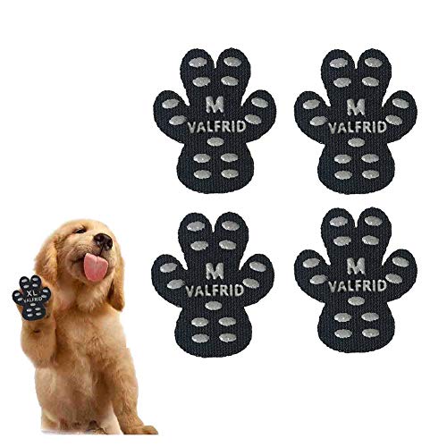 VALFRID Anti-Rutsch Pfotenschutz für Hunde 40 Stücke,Selbstklebende Silikon-Gel Beständig rutschfest Traktion Hund Schuhe Hundeschuhe Hundesocken Ersetzen M von VALFRID