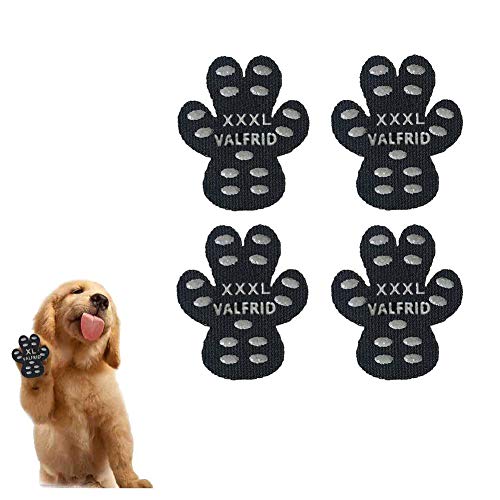 VALFRID Anti-Rutsch Pfotenschutz für Hunde 24 Stücke,Selbstklebende Silikon-Gel Beständig rutschfest Traktion Hund Schuhe Hundeschuhe Hundesocken Ersetzen XXXL VALFRID Anti-Rutsch Pfotenschutz für Hunde 24 Stücke,Selbstklebende Silikon-Gel Beständig rutschfest Traktion Hund Schuhe Hundeschuhe Hundesocken Ersetzen XXXL von VALFRID