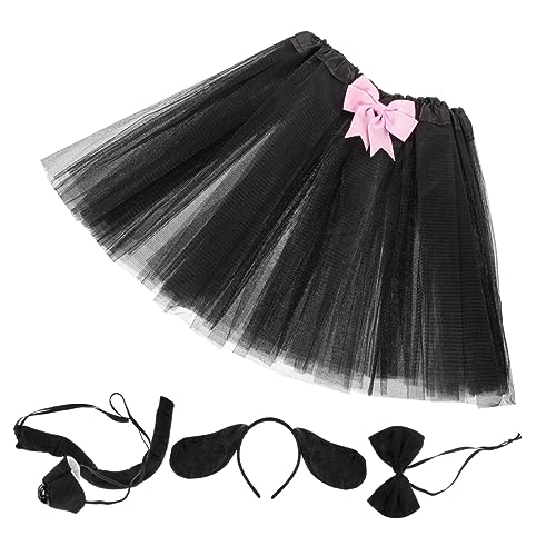 Stoff Hund Ohr Stirnband Tutu Rock Set Mädchen Tier Kostüm Requisiten Stoff Hund Ohr Stirnband Tutu Rock Set Mädchen Tier Kostüm Requisiten von VALICLUD