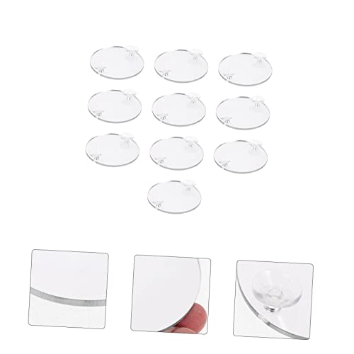 VALICLUD 10 Stück Teiliges Betta Fish Trainingsspiegel mit Saugnapf Dekorativer und Langlebiger Spiegel für Fischglas Sicherer Wasserfester Betta Aquarium Spiegel zur Fischunterhaltung und von VALICLUD