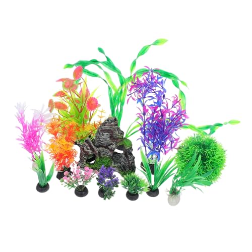 VALICLUD 13 Stück Teiliges Aquarium Dekorationsset mit und Pflanzen Künstliche Felsen und Pflanzen für Kleine Aquarien Fördert die Gesundheit von Fischen und Sorgt für Lebendige VALICLUD 13 Stück Teiliges Aquarium Dekorationsset mit und Pflanzen Künstliche Felsen und Pflanzen für Kleine Aquarien Fördert die Gesundheit von Fischen und Sorgt für Lebendige von VALICLUD