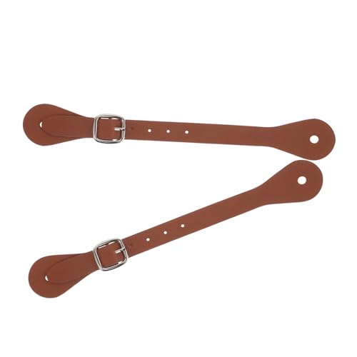 VALICLUD 2 Stück Reitriemen Sporen Leder Oberschenkelriemen Reitlederriemen Leder Vintage Riemen Verstellbare Gürtel Für Herren Verstellbare Cowboy Riemen Gürtel Herren Hellbraun von VALICLUD