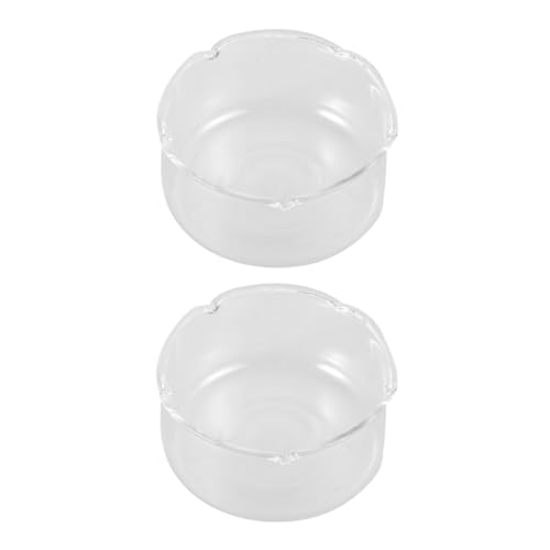 VALICLUD 2 Stück Transparenter Glasblumentopf Klarer Pflanzenhalter Moos Mikrolandschaftsglas Glas Pflanzenterrarium Tischaquarium Fischbecken Aus Glas Terrarienglas Ausbreitung Vase von VALICLUD