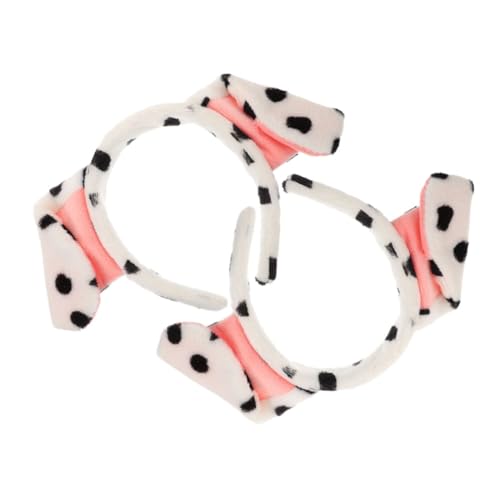 VALICLUD 2 Stück Welpen Stirnband Gesichtswaschstirnband Tierhaarreifen Spa-Stirnband Zum Waschen des Gesichts Haustier Kopfschmuck Langes Hundeohren-Stirnband Halloween-Stirnband Plüsch von VALICLUD