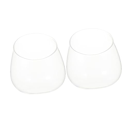 VALICLUD 2Stücke Set Transparentes Pflanzgefäß für Sukkulenten Terrarium und Dekoration im Modernen Zuhause für Pflanzenliebhaber und VALICLUD 2Stücke Set Transparentes Pflanzgefäß für Sukkulenten Terrarium und Dekoration im Modernen Zuhause für Pflanzenliebhaber und von VALICLUD