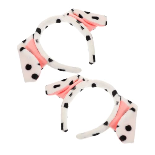 VALICLUD 2pcs Kawaii Hundeohr Stirnband Cosplay Plüsch Tierhaar Hoop Halloween Süßes Party Stirnband Für Spa Und Gesichtswäsche von VALICLUD