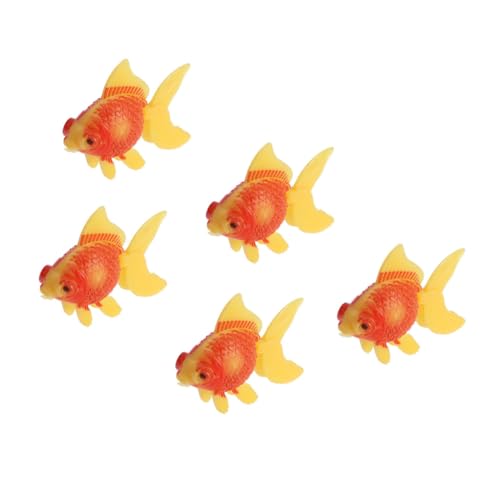 VALICLUD 5 Stück Teiliges Künstliche Kunststofffische Realistisch Gestaltet Aquarium Deko Lebensechte Fische für Fischbecken Landschaftsornament Party Zubehör VALICLUD 5 Stück Teiliges Künstliche Kunststofffische Realistisch Gestaltet Aquarium Deko Lebensechte Fische für Fischbecken Landschaftsornament Party Zubehör von VALICLUD