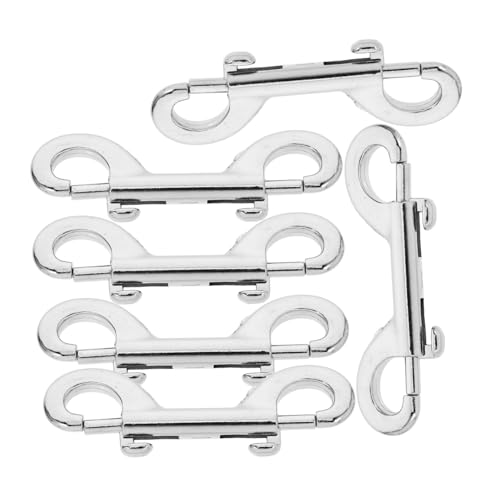 VALICLUD 6 Stück Teiliges Doppelkarabiner Edelstahl mit Drehgelenk Robustes Schnapphaken Schlüsselanhänger Vielseitig für Hundeleinen Laufleinen Joggingleinen und Doppelte Leinenführung VALICLUD 6 Stück Teiliges Doppelkarabiner Edelstahl mit Drehgelenk Robustes Schnapphaken Schlüsselanhänger Vielseitig für Hundeleinen Laufleinen Joggingleinen und Doppelte Leinenführung von VALICLUD