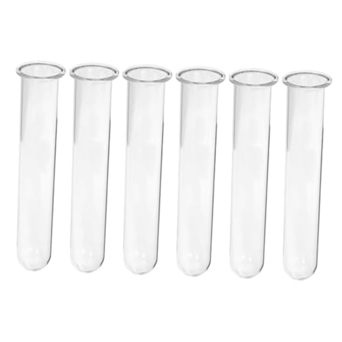 VALICLUD 6 Stück Teiliges Testrohre für Pflanzen wasserdichte Blumenvase für Hydroponik und Terrarien Transparentes Reagenzglas für Blumenarrangements für Schreibtisch Dekoration VALICLUD 6 Stück Teiliges Testrohre für Pflanzen wasserdichte Blumenvase für Hydroponik und Terrarien Transparentes Reagenzglas für Blumenarrangements für Schreibtisch Dekoration von VALICLUD