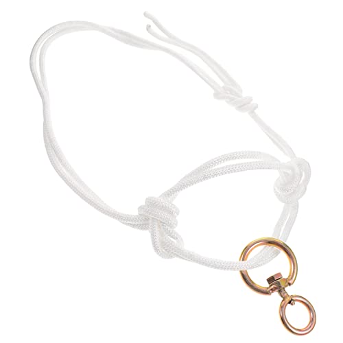 VALICLUD Rinderhalfter Kuhhalfter Bull Bridle Lanyard Bull Rope White Portable Supplies Nylon Rinderschutz Zaumzeug Für Pferde Kuhkopfhalfter von VALICLUD