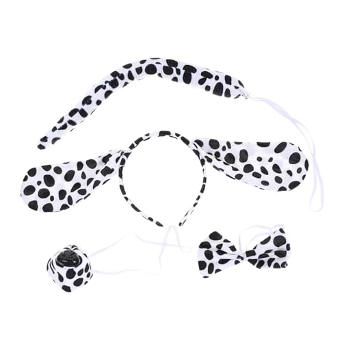 VALICLUD Hund Stirnband mit Ohren Fliege und Falscher Nase Leichtes Hunde Kostüm Zubehör für Tierisches Cosplay für Halloween Fasching und Partys VALICLUD Hund Stirnband mit Ohren Fliege und Falscher Nase Leichtes Hunde Kostüm Zubehör für Tierisches Cosplay für Halloween Fasching und Partys von VALICLUD