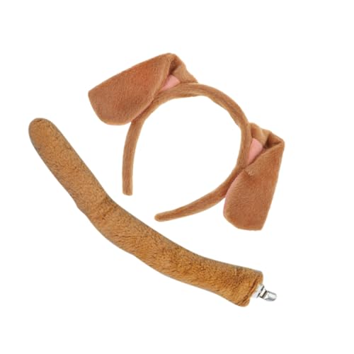 VALICLUD Kostüm Hund Stirnband mit Plüsch Welpenohren und für Cosplay Party Geburtstag Haustier Zubehör Tiermotiv Niedlich und Auffällig von VALICLUD