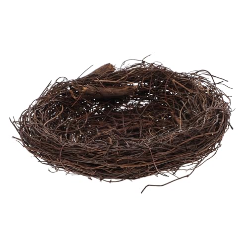 VALICLUD Künstliches Vogelhaus aus Rattan Handgewebtes Vogelnest Deko für Garten Balkon Haus Stilvolle Osternest Dekoration Langlebig und Kreativ Gestaltet von VALICLUD