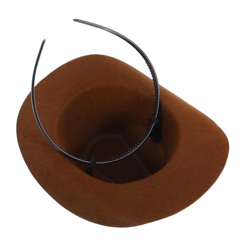 VALICLUD Mini Cowboy Haarreif mit Hut für Haustiere Modisches und Bequemes Party Accessoire für Western Geburtstagsfeiern für Hunde und Katzen VALICLUD Mini Cowboy Haarreif mit Hut für Haustiere Modisches und Bequemes Party Accessoire für Western Geburtstagsfeiern für Hunde und Katzen von VALICLUD