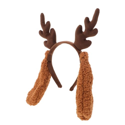 VALICLUD Niedliches Hundestirnband mit Geweih und Welpenohren Stabiles Halloween Kostümzubehör Festliches Haarreif Accessoire für Erwachsene und Einfaches Anlegen für Party und Cosplay VALICLUD Niedliches Hundestirnband mit Geweih und Welpenohren Stabiles Halloween Kostümzubehör Festliches Haarreif Accessoire für Erwachsene und Einfaches Anlegen für Party und Cosplay von VALICLUD
