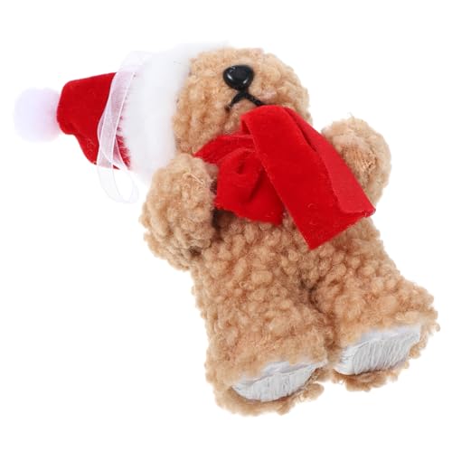 VALICLUD Weihnachtsbär Plüschfigur Weiche Weihnachtsbaumdekoration Niedlicher Plüschbär Mit Mütze Und Schal Für Festliche Anlässe Und Weihnachtsfeiern Christbaumschmuck VALICLUD Weihnachtsbär Plüschfigur Weiche Weihnachtsbaumdekoration Niedlicher Plüschbär Mit Mütze Und Schal Für Festliche Anlässe Und Weihnachtsfeiern Christbaumschmuck von VALICLUD
