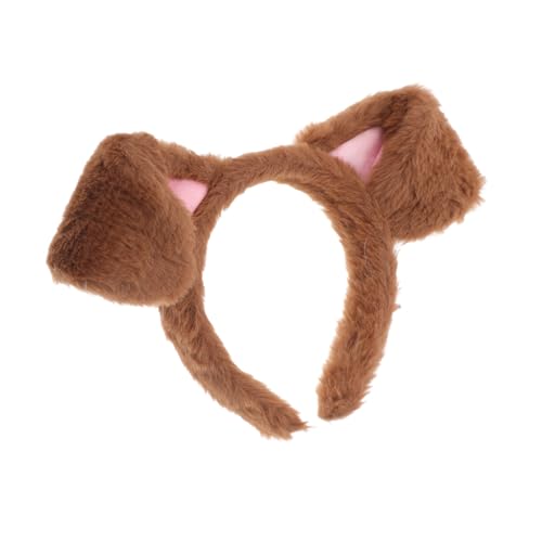 VALICLUD Welpen-Haarband, Halloween, Tiere, Stirnbänder, Cosplay-Kostüme, Kostüm, Halloween, Stirnband, Hundekostüm, Requisiten, Hundeohren, Stoff, Kaffee von VALICLUD