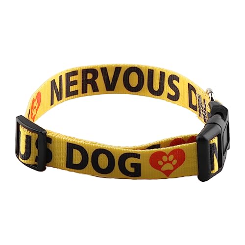 VAMSII Lustiges Hundehalsband, Haustierzubehör für nervöse Hunde, Welpen und Haustiere, Halsband für Hunde und Katzen, zum Aufhängen (nervöser Hund) von VAMSII