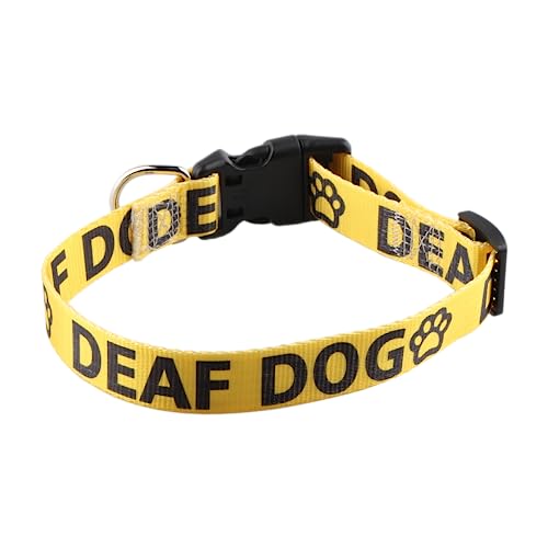 VAMSII Spezielles Halsband für blinde Hundebesitzer, Geschenk für taube Hunde, Welpen und Haustiere, neutrales Hundehalsband (tauber Hund) von VAMSII