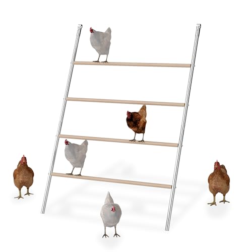 VANCHEMO Hühnerständer Hühnerstock Kletterturm Große Sitzstange für Hühner Spielplatz für Hinterhofgeflügel Vogelständer Hühnerstall Zubehör, 140x105cm von VANCHEMO