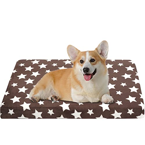 VANKEAN Hundebett Wasserdicht Hundekissen Waschbar mit Abnehmbarer Innenfutter Sommer und Winter, Flauschig Hundematte für Kleine bis Große Hunde, Braun/Grau VANKEAN Hundebett Wasserdicht Hundekissen Waschbar mit Abnehmbarer Innenfutter Sommer und Winter, Flauschig Hundematte für Kleine bis Große Hunde, Braun/Grau von VANKEAN