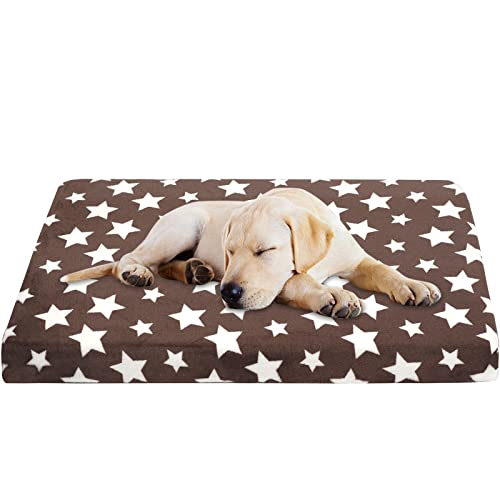 VANKEAN Hundebett Wasserdicht Hundekissen Waschbar mit Abnehmbarer Innenfutter Sommer und Winter, Flauschig Hundematte für Kleine bis Große Hunde, Braun/Grau VANKEAN Hundebett Wasserdicht Hundekissen Waschbar mit Abnehmbarer Innenfutter Sommer und Winter, Flauschig Hundematte für Kleine bis Große Hunde, Braun/Grau von VANKEAN