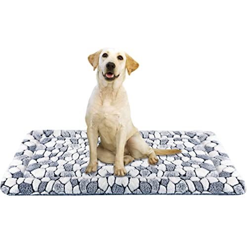 VANKEAN Hundekäfigunterlage Bettmatte wendbar (warm & kühl), weiche Haustier-Schlafmatte, Hundebett für Kiste, geeignet für kleine bis XX-Large Hunde und Katzen, maschinenwaschbar, Kistenbetten von VANKEAN