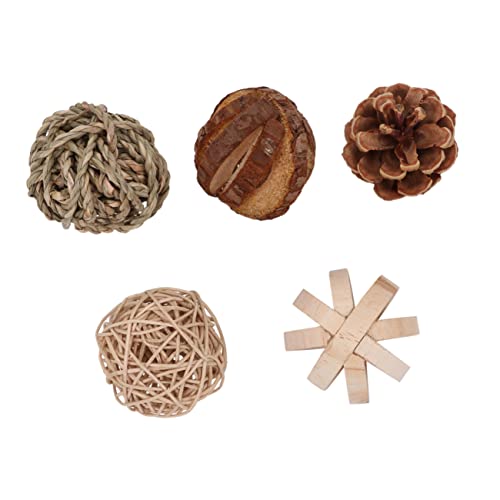 VANZACK Holz Hamster Spielzeug Beiß Spielzeug Für Hamster Eichhörnchen Zähne Schleifen Kauen Aus Holz Für Kleintiere von VANZACK